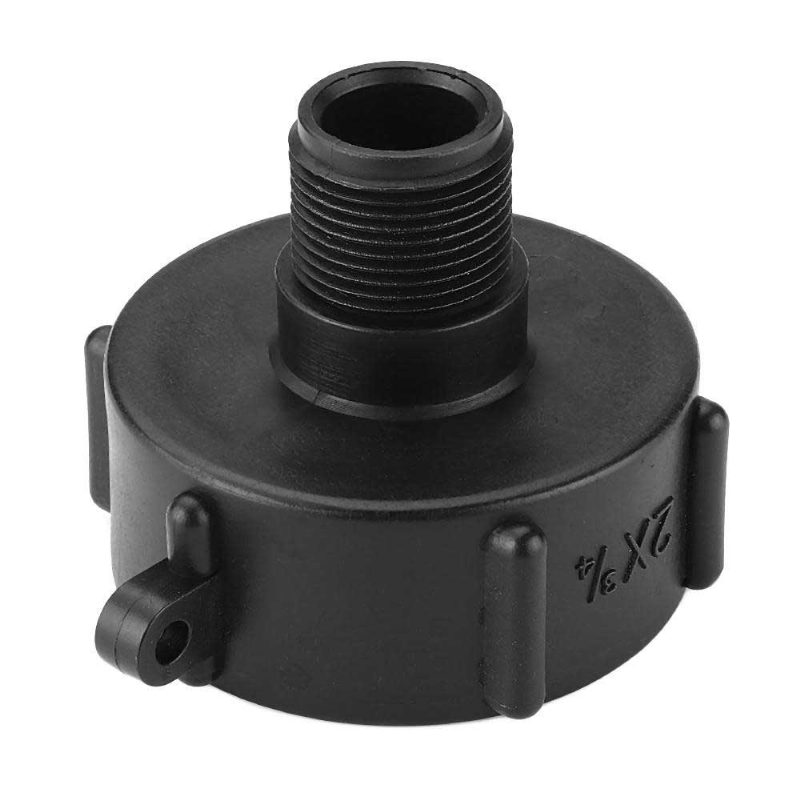 1000l S60x6 Ibc Víztartály Adapter Tömlőrúd Durva Menetű Gyorscsatlakozás 1/2'' 3/4'' 1'' 2'' Tömlőcső Csap Csereszelep Szerelvény Alkatrészei Otthoni Kerthez