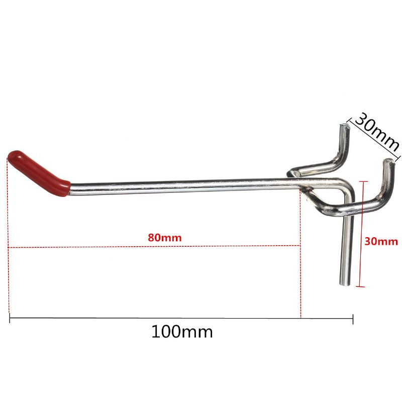 25db 100 mm-es Pedboard Kampós Deszka Fali Kiskereskedelmi Bemutató Bolt Peg Léc Falazat