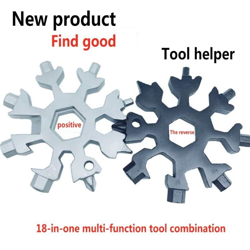 Hópehely Sörnyitó Rozsdamentes Acél Multi Tool 18-in-1