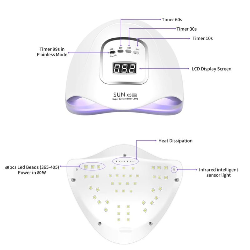 Led Light Professzionális Körömszárító Géllakk