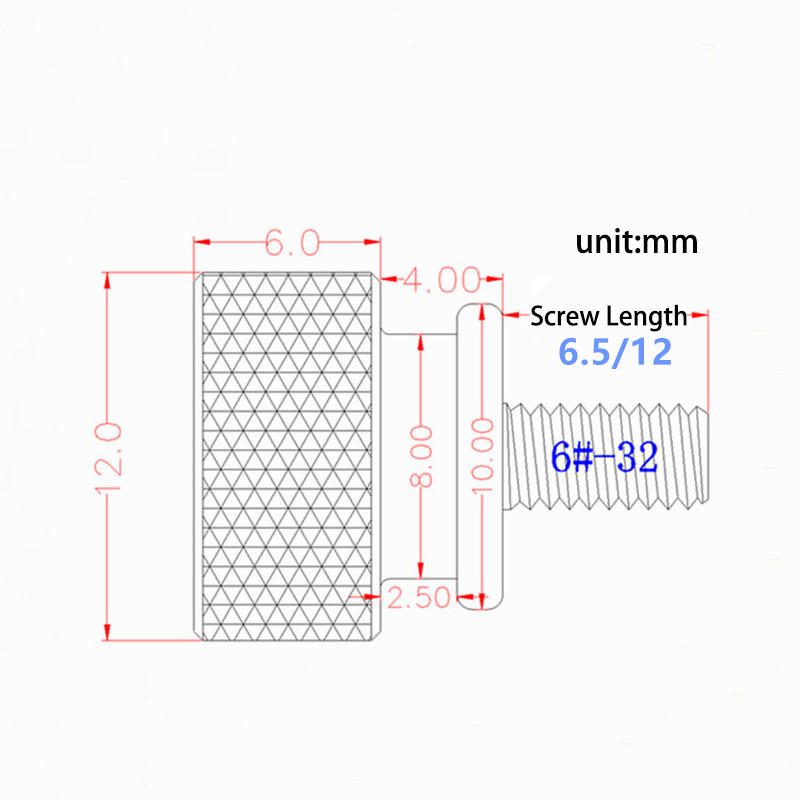 Suleve 10 Db 6#-32 Alumínium Ötvözet Számítógépház Oldalsó Panel Merevlemez Kézi Csavar Recézett Hüvelykujj Csavarok Színes Szögek