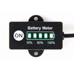 12/24 V-os Lcd Voltmérő Akkumulátorkapacitás-jelző Villamosenergia-mérő Ólom-sav/lítium-kobaltsav/lítium-vas-foszfát Akkumulátorokhoz