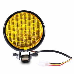 12v 55w Motorkerékpár Led Első Fényszóró Univerzális Tompított Fényű Borostyán Motoros Retro Kerek Vintage Reflektor