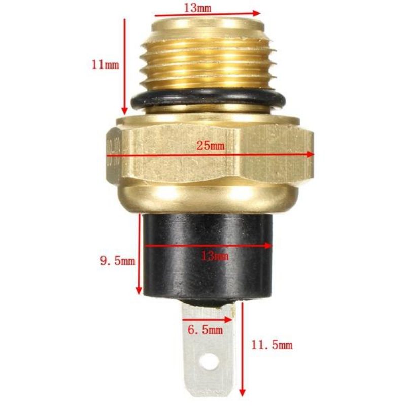 16 mm-es Menetes Hűtőventilátor Termoérzékelő Kapcsoló 37760-mt2-003 3042678 Honda Motorkerékpárhoz