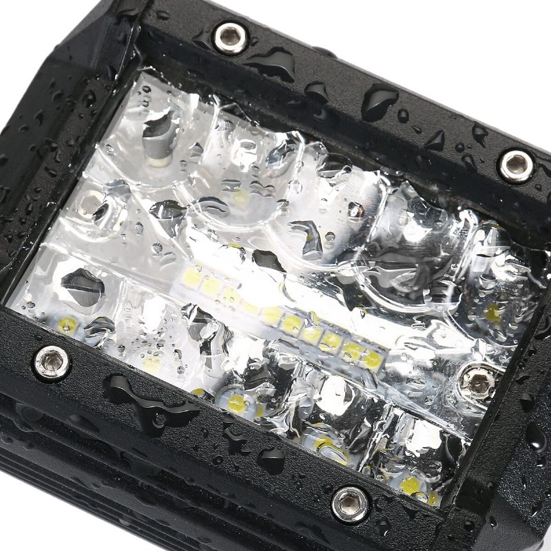 Ambother 2 Db Háromsoros 4 Hüvelykes 9-32 V 20 Led-es Munkalámpa Sáv Árvíz Pontsugár Offroad Suv Teherautó Atv Utv Hajó Ködlámpa Vízálló