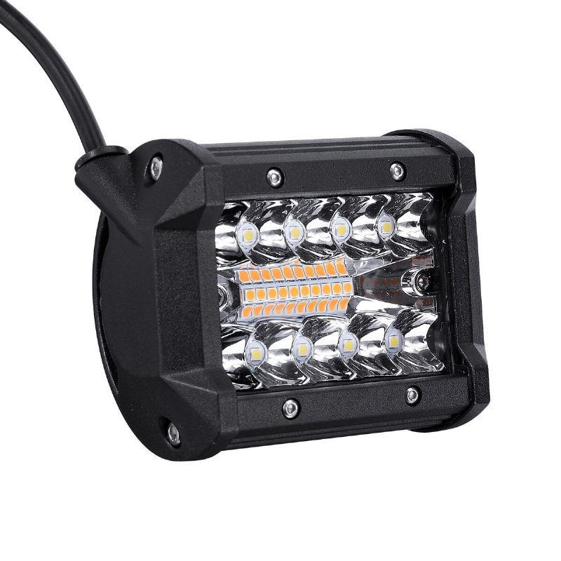 Ambother 2db 4 Hüvelykes 10-32v 12800lm Led Lámpatest Ip68 Vízálló Jeep Motorcycletruck Atv-hez Univerzális