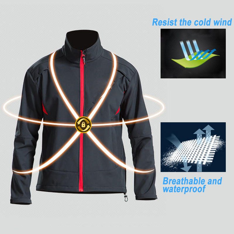 Racing Winter Fleece Thermal Warm 3 Rétegű Motoros Dzseki Szélálló