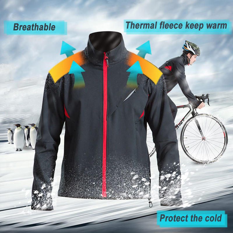 Racing Winter Fleece Thermal Warm 3 Rétegű Motoros Dzseki Szélálló