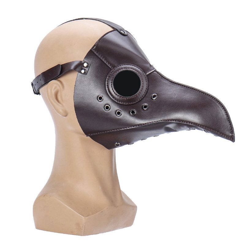 The Plague Doctor Bird Mask Halloween Cosplay Jelmez Gótikus Hosszú Orr Felnőtteknek