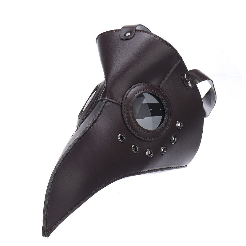 The Plague Doctor Bird Mask Halloween Cosplay Jelmez Gótikus Hosszú Orr Felnőtteknek