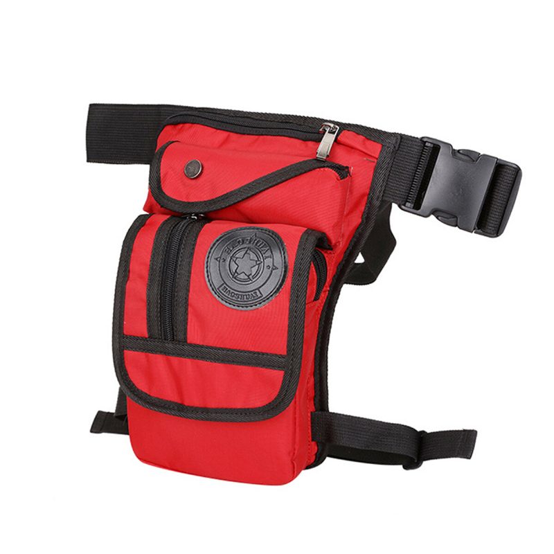 Vízálló Nylon Motorkerékpár Drop Leg Bag Férfi Taktikai Outdoor Waist Fanny Pack