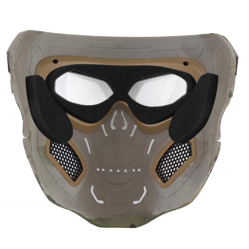 Wosport Skull Airsoft Paintball Maszk Full Face Tactical Halloween Party Mask