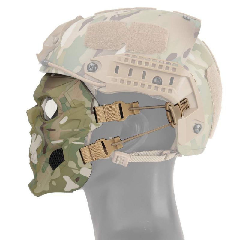 Wosport Skull Airsoft Paintball Maszk Full Face Tactical Halloween Party Mask