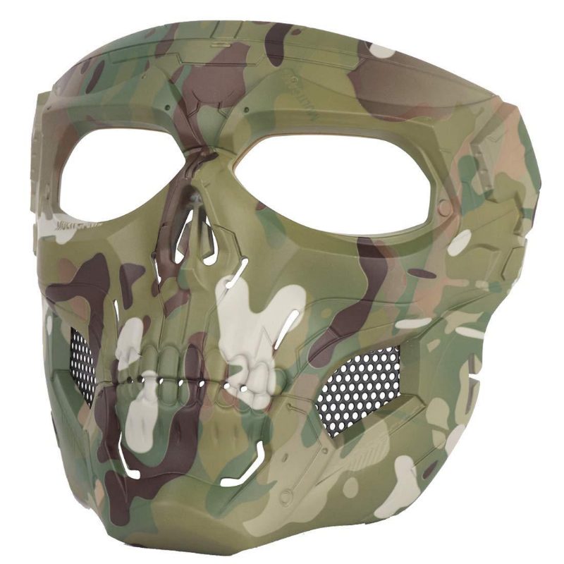 Wosport Skull Airsoft Paintball Maszk Full Face Tactical Halloween Party Mask