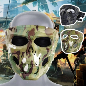 Wosport Skull Airsoft Paintball Maszk Full Face Tactical Halloween Party Mask