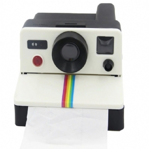 Kreatív Retro Polaroid Kamera Alakú Ihletésű Papírzsebkendők Wc Tekercspapír Tartó Doboz Fürdőszoba