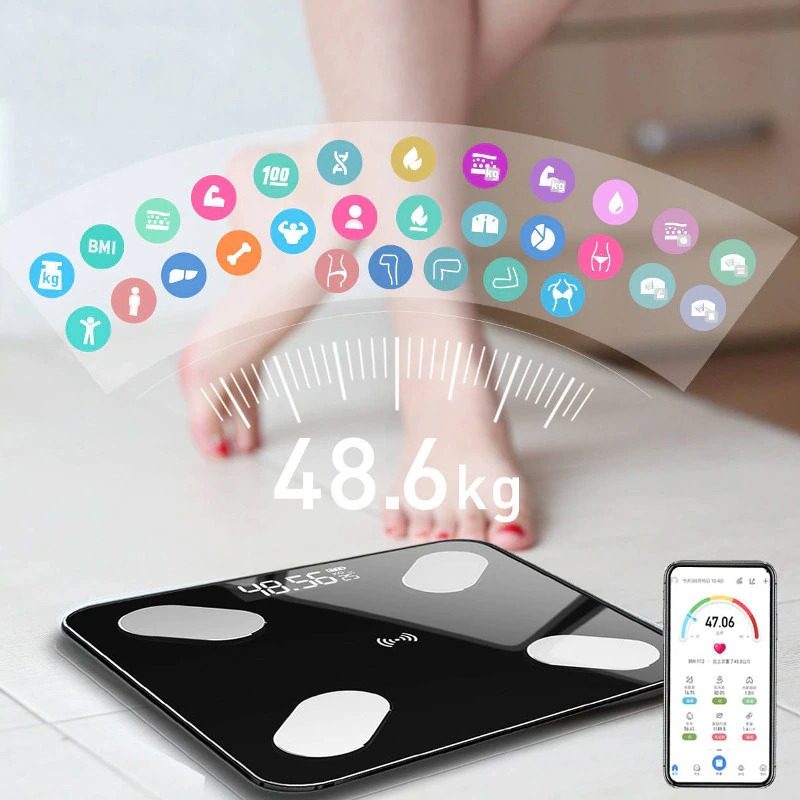 Mérleg Bmi Smart Electronic Bluetooth Testzsír