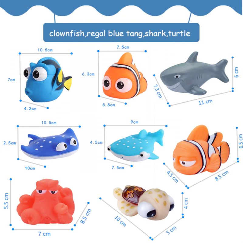 Babafürdőjátékok Nemo Dory Úszós Spray Víznyomással