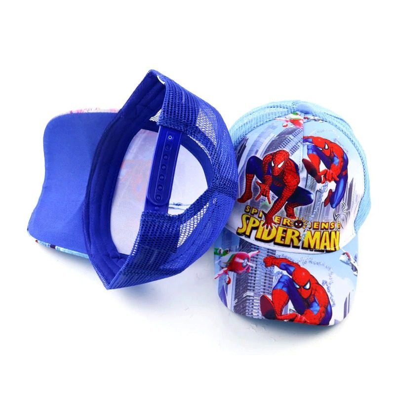 Baby Summer Spider-man Hálós Baseball Sapka Légáteresztő