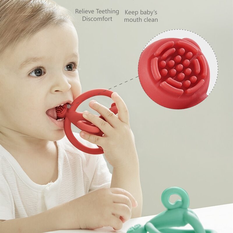 Baby Teether Dental Care Fogkefe Monkey Toys