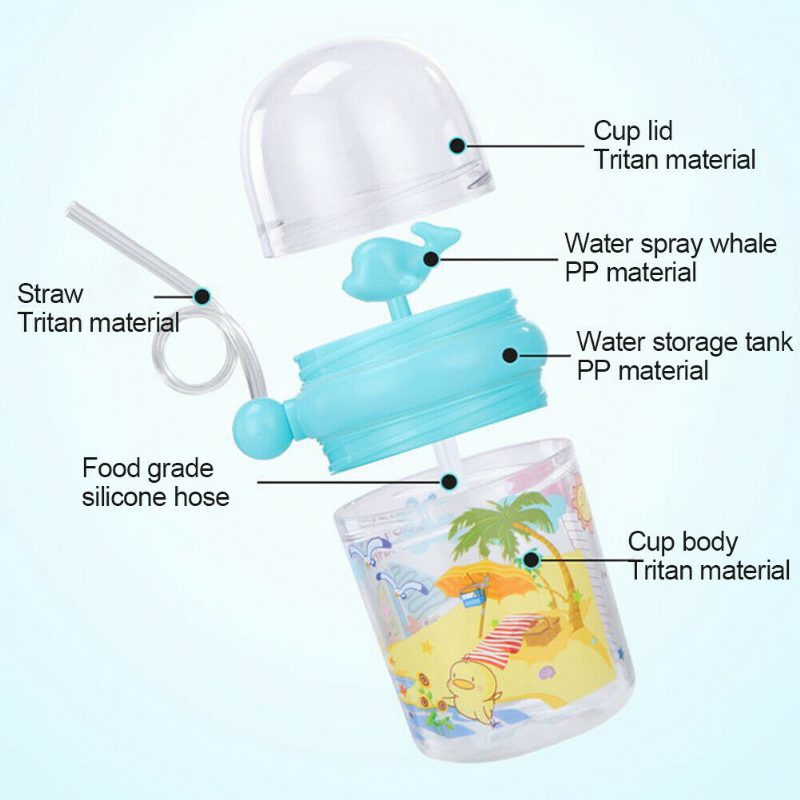 Baby Whale Water Spray Cup