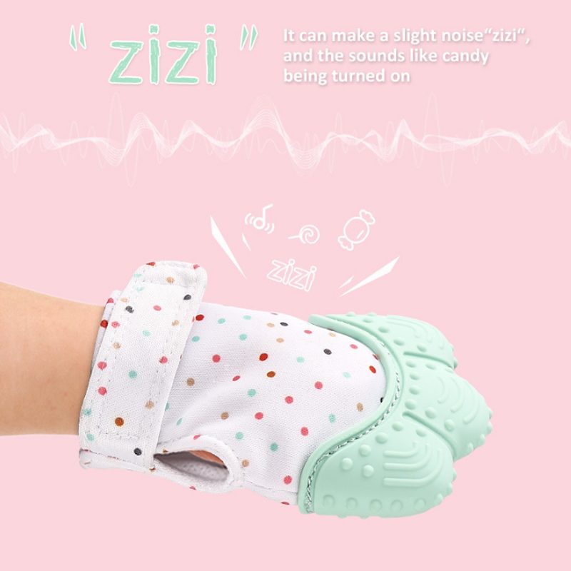 Szilikon Baby Teether Cumi Kesztyű