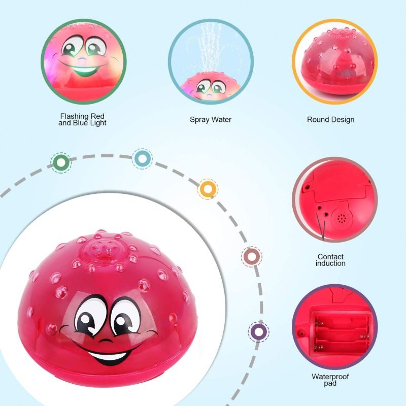 Ufo Led-es Világító Sprinkler Zuhany Medence Fürdőszobai Fürdőkád Játékok Babáknak