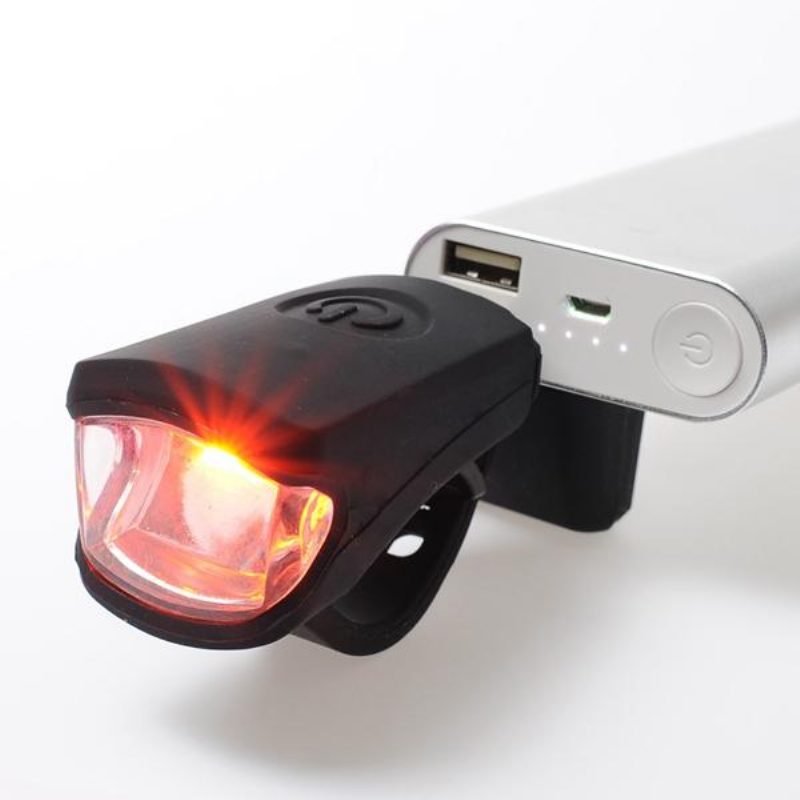 250lm 3w Led Usb Újratölthető Fejlámpa Villanó Kerékpár Stop Hátsó Lámpa