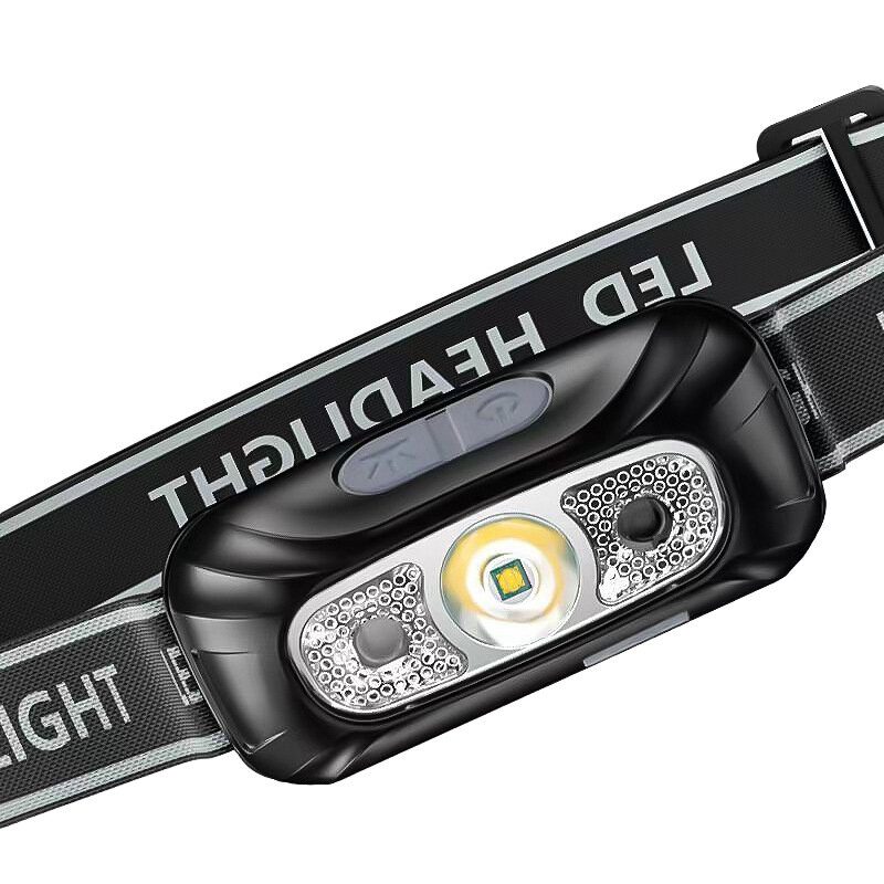 Bikight Mini Usb Újratölthető Xpg+ 2 Led-es Fejlámpa Érzékelő Fényszóró Kemping Zseblámpa Kültéri Lámpa Horgász Hordozható