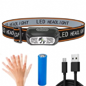 Bikight Mini Usb Újratölthető Xpg+ 2 Led-es Fejlámpa Érzékelő Fényszóró Kemping Zseblámpa Kültéri Lámpa Horgász Hordozható