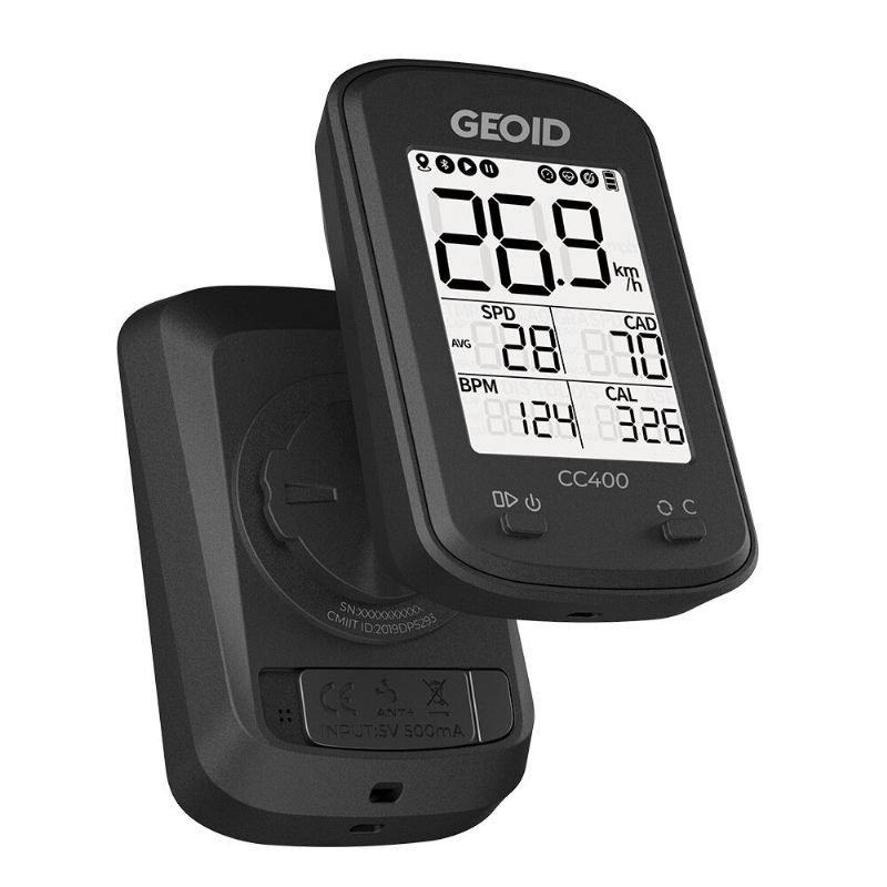 Geoid Cc400 Kerékpáros Számítógép Ant+ Gps Bluetooth Smart Wireless Stopper Sebességmérő Kilométerszámláló Vízálló Cyclocomputer Tartozékok Mtb Országúti Kerékpárokhoz