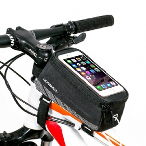 Kerékpáros Telefon Elülső Keretes Táska Vízálló Kerékpár Telefontok Tartó Csőtáska 5.7 Hüvelykes Telefonhoz