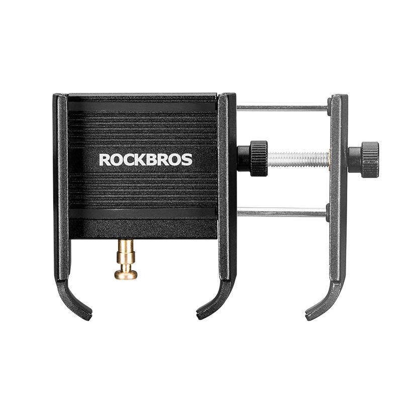 Rockbros Yq-001 Kézikar/visszapillantó Tükör Típusú Tartó 3.5-6.5 Hüvelykes Telefonokhoz Kültéri Kerékpározáshoz 360°-ban Forgatható Usb Újratölthető Telefontartó Kerékpár Mobiltelefon-csipesz