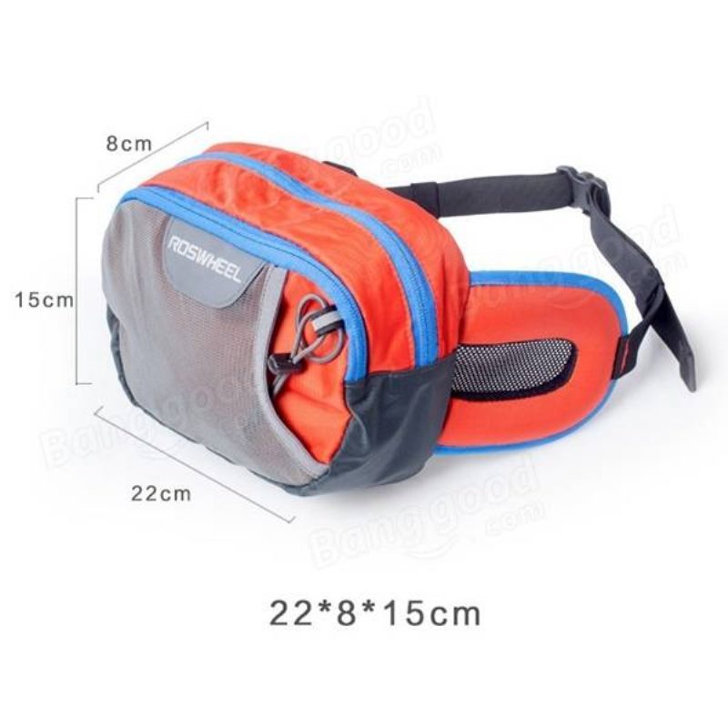 Roswheel Leisure Waist Pack Bag Övtáska Fanny Szabadtéri Kerékpározás Kemping Sport Többfunkciós