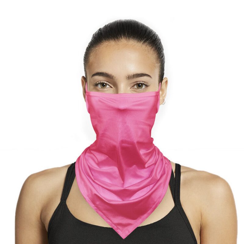 Többfunkciós Sál Arcmaszk Nyakszárvédő Balaclava Bandana Ice Silk Hűsítő Uv Védelem Porálló Szélálló Fejfedők Női Férfiak