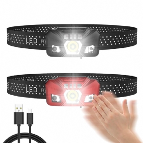 Xpe/xpg Led-es Fejlámpa 3 Módú Usb-tölthető Taktikai Zseblámpa Kültéri Kemping Kerékpározás