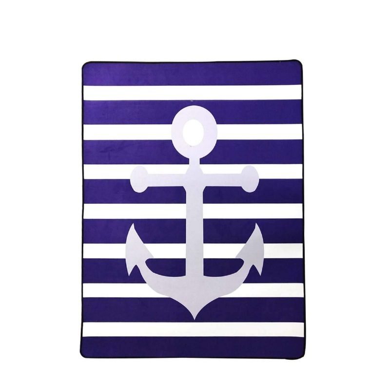 Nautical Anchor Kids Rug 5'x7' Mediterrán Area Szőnyeg