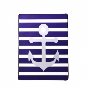 Nautical Anchor Kids Rug 5'x7' Mediterrán Area Szőnyeg