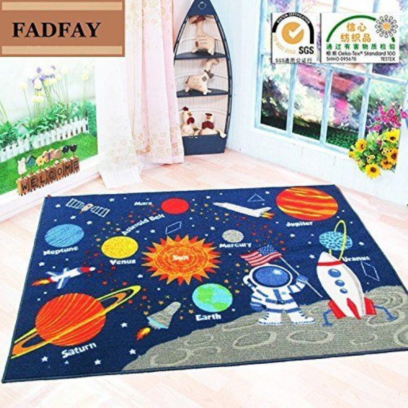 Outer Space Gyerekszőnyeg Aranyos Gyerekszoba Szőnyeg 39''52''