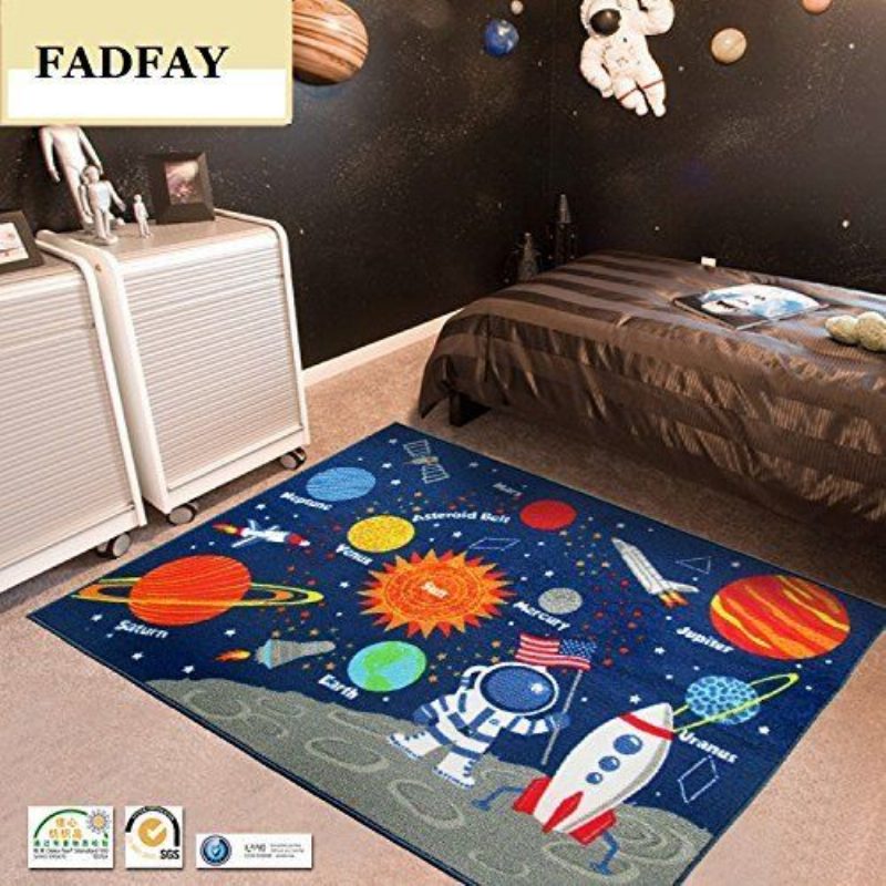 Outer Space Gyerekszőnyeg Aranyos Gyerekszoba Szőnyeg 39''52''