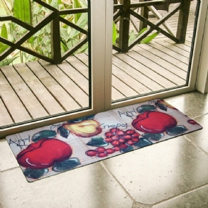 Vintage Stílusú Konyhai Szőnyegek Red Apple Design Futószőnyeg/mosodai Szőnyeg Csúszásmentes 20.47''x48.03''