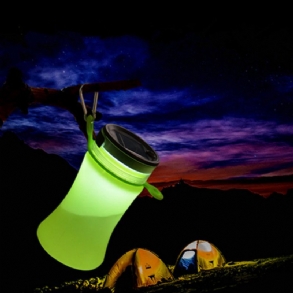 550 Ml-es Összecsukható Szilikon Vízálló Sport Vizes Palack Napenergiával Tölthető Led Camping Latern