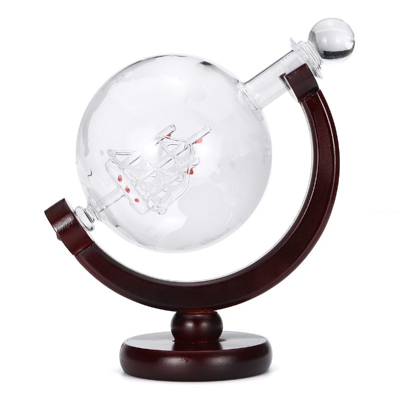 850 Ml-es Glass Decanter Globe Liquor Gifts Whisky Palack Nagy Űrtartalmú Szeszes Italok