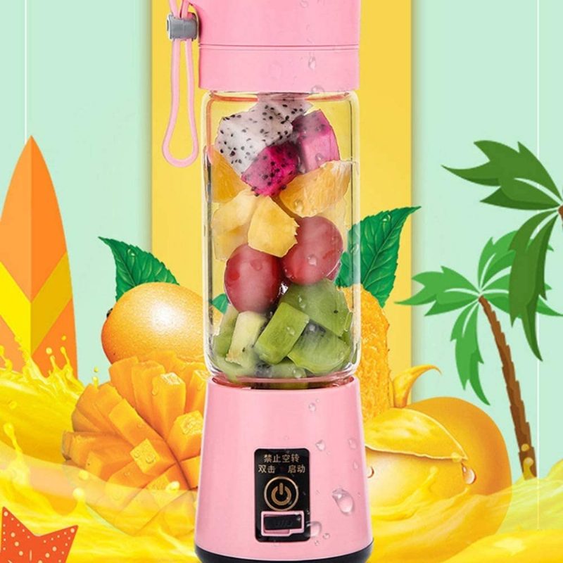 Blender Smoothie Maker Elektromos Mini Hordozható Usb Újratölthető