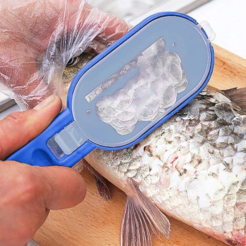 Fish Peeler Scale Brush Beépített Vágó