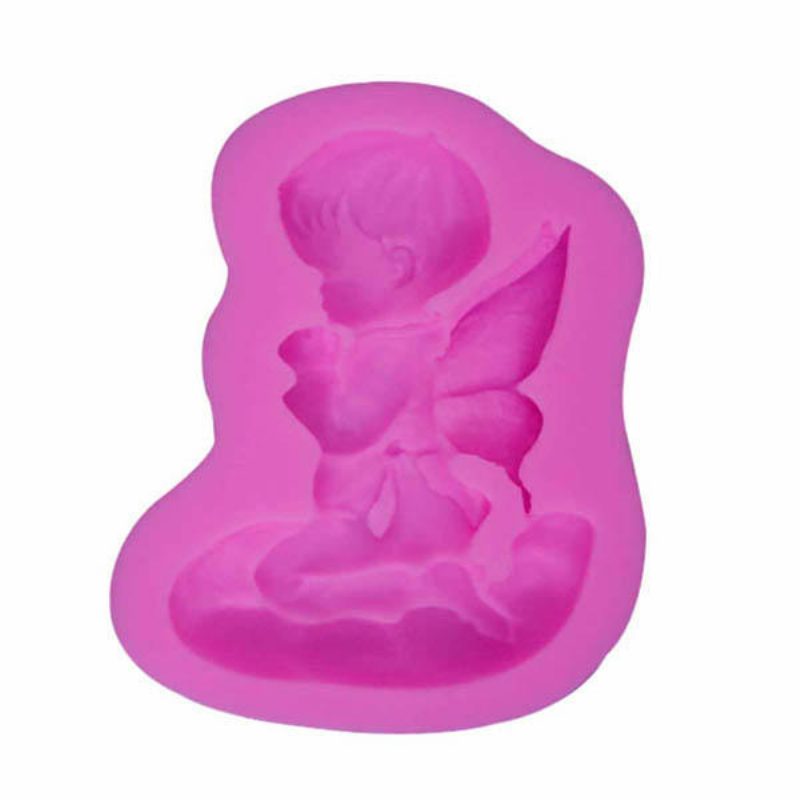 Prayed Boy Angel Szilikon Fondant Tortaforma Szappan Csokoládé Forma