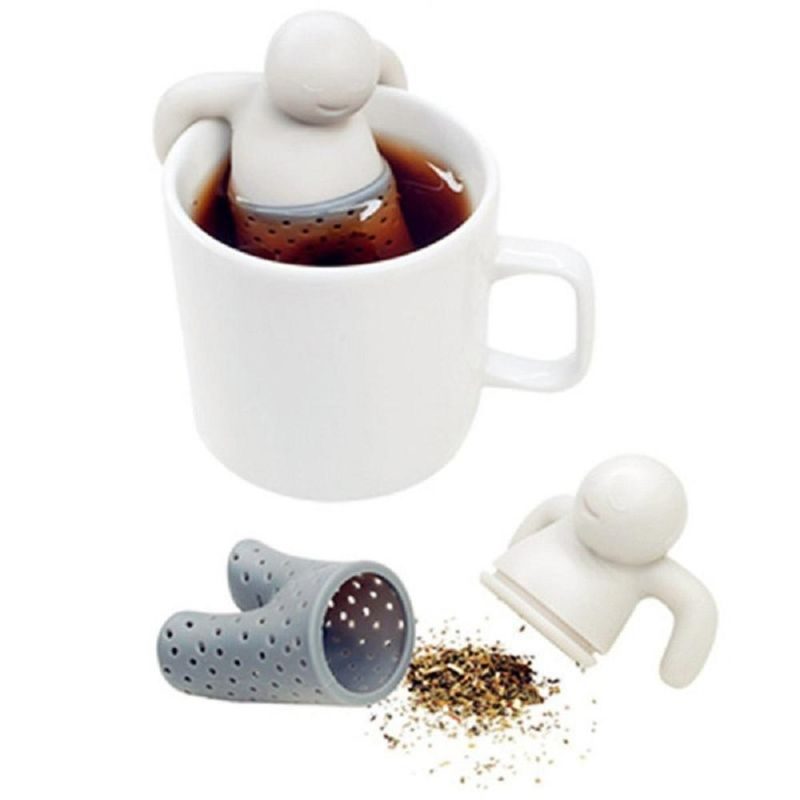 Teaszűrő Szilikon Aranyos Teáskanna Mr Little Man Tea Infuser Szűrő