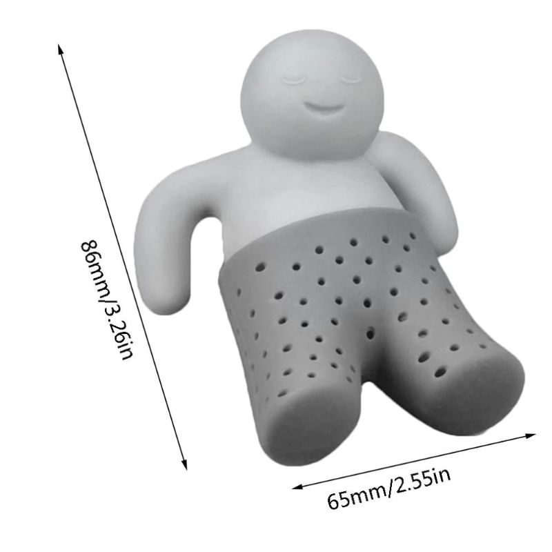 Teaszűrő Szilikon Aranyos Teáskanna Mr Little Man Tea Infuser Szűrő