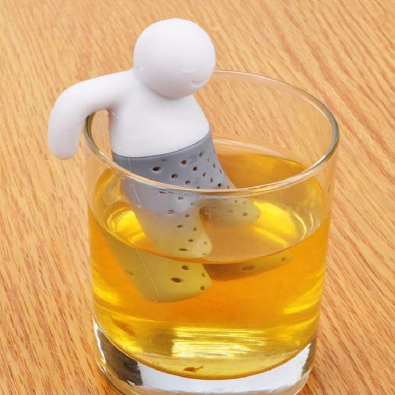 Teaszűrő Szilikon Aranyos Teáskanna Mr Little Man Tea Infuser Szűrő