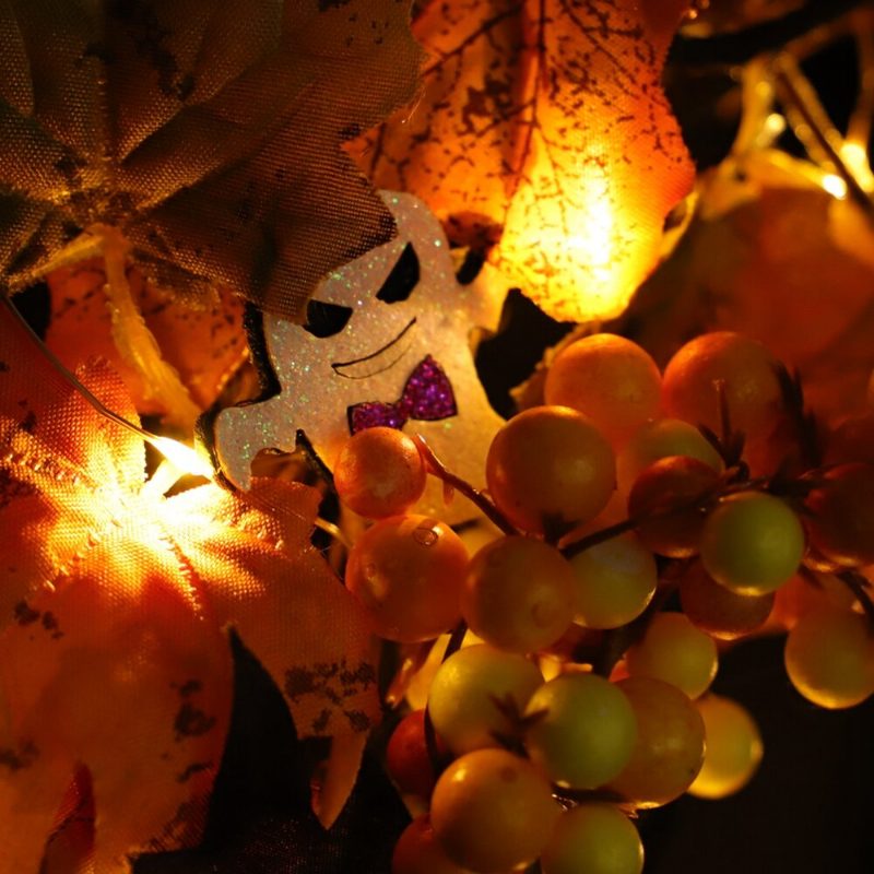 20led Halloween Party Koszorú Garland Light Otthoni Fali Díszek